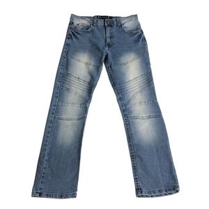 Akademiks Jeans Youth‎ Boys 16 Blue Denim Straight Leg Streetwear Hip Hop Y2K
